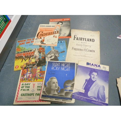 40 - Assorted sheet music.