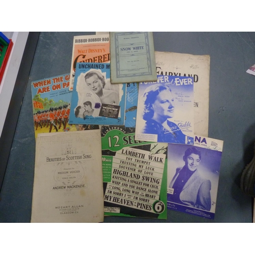 40 - Assorted sheet music.