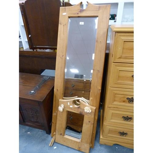 404 - Heavy framed easel mirror and a similar wall mirror.