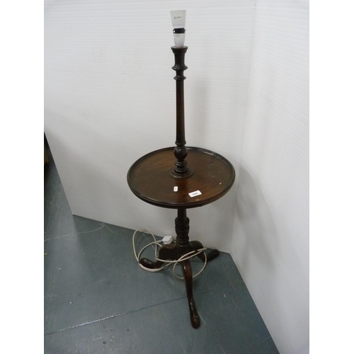 416 - Mahogany standard lamp table.