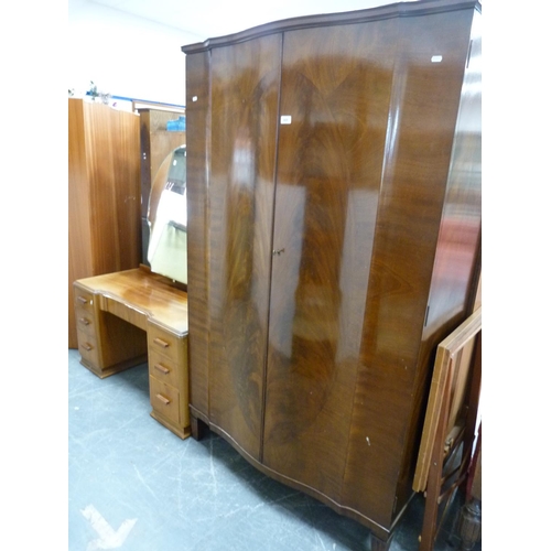 420 - Mahogany two-door wardrobe.