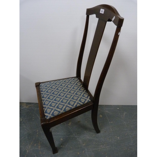 423 - Oak single chair.