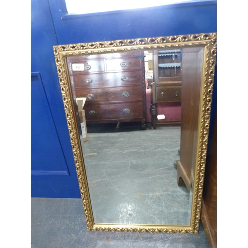 430 - Gilt framed wall mirror.