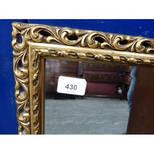 430 - Gilt framed wall mirror.