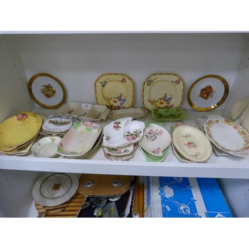 58 - Assorted side plates including a Poole preserve dish.