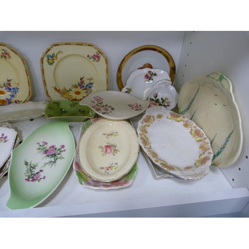 58 - Assorted side plates including a Poole preserve dish.