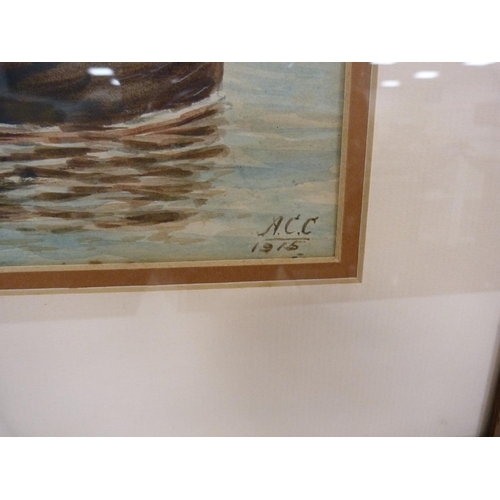 84 - ACC, sailing boats, signed and dated 1953, watercolour.