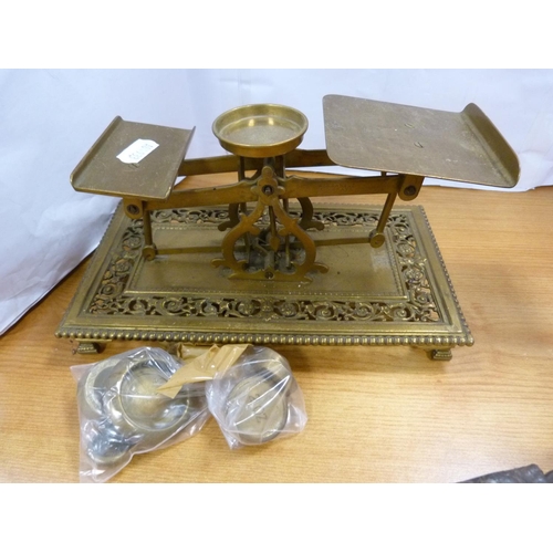 99 - Postal scales, candle snuffer etc.