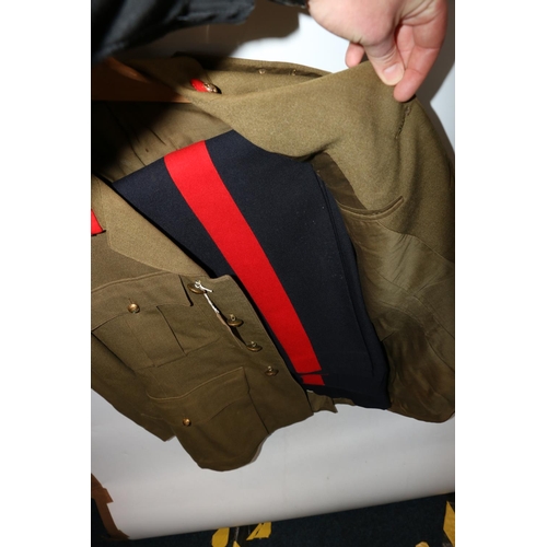 1131 - British Army uniform, a British Army khaki green jacket with Jennings and Gully Ltd label 