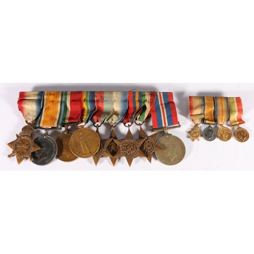 960 - Medals of Lieutenant Alexander Peters of the Royal Naval Reserve including WWI war medal, victory me... 