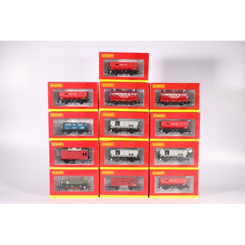 71 - Hornby OO gauge model railways rolling stock including R6537 BR Horse Box W713W, R6545 Departmental ... 