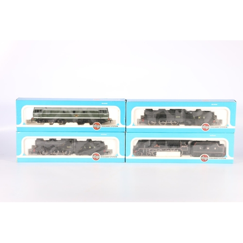 84 - Airfix Railway System OO gauge model railway locomotives including 54101-9 A1A-A1A Class 31 diesel l... 