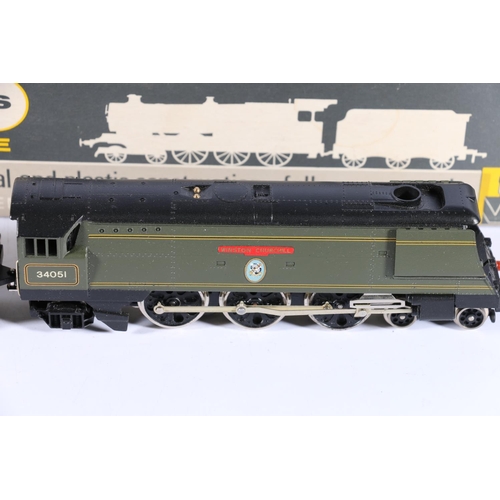 95 - Wrenn Railways OO gauge model railway W2265 4-6-2 tender locomotive 34051 BR green, boxed, (1)