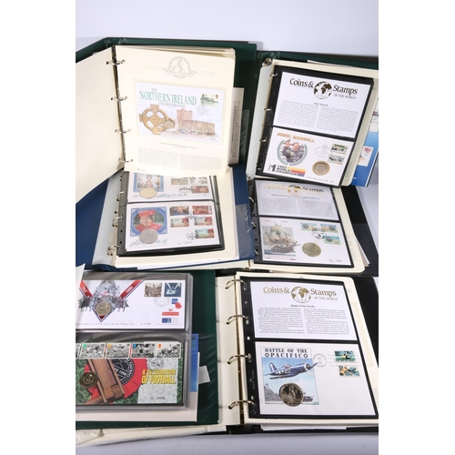 580 - Mercury and Royal Mail Royal Mint Philatelic Numismatic first day covers including five pounds &poun... 