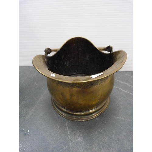 28 - Brass coal scuttle.