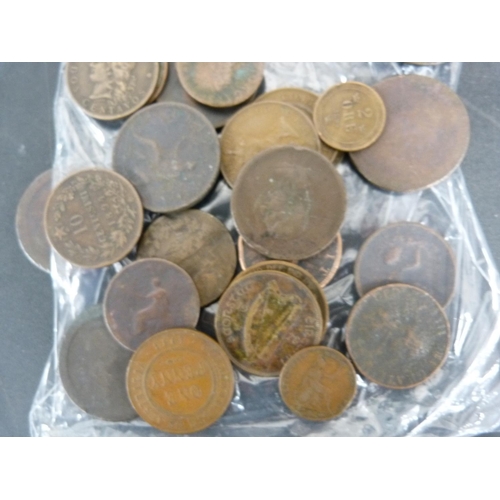 288 - Collection of Georgian - Edward VII coins including cartwheel pennies, a 1922 Australian penny and a... 