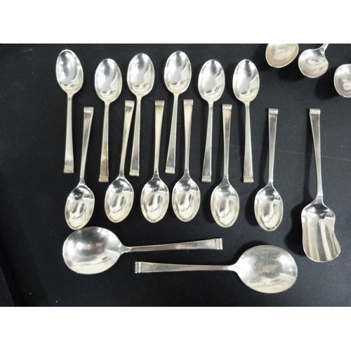 294 - Collection of silver spoons to include three by James Weir, Glasgow 1896, 282g.