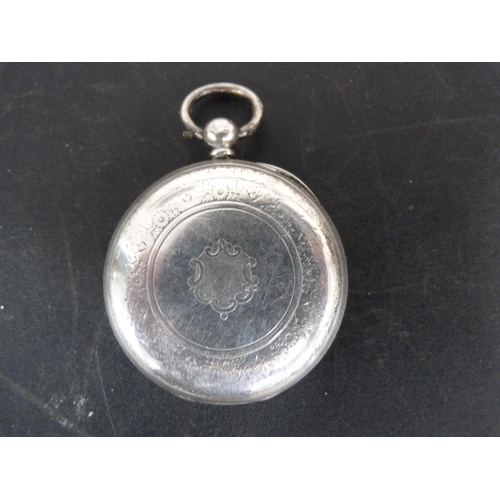 295 - Victorian English lever pocket watch in silver case by JW Benson.