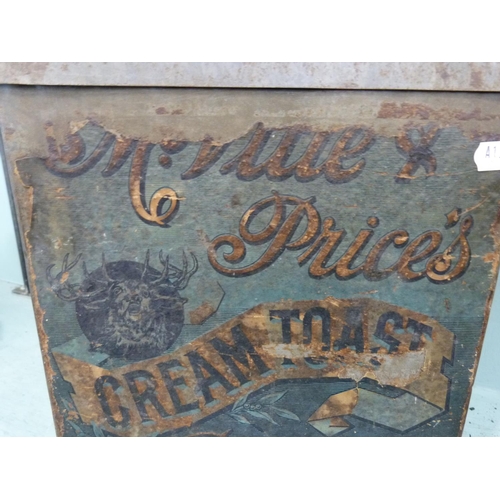 312 - Late Victorian Price's 'Cream Toast' biscuit tin.