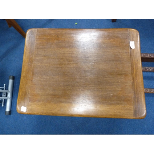 440 - Oak occasional table fitted with a drawer.