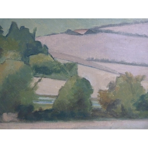 53 - Continental landscape, signed with the initial G.