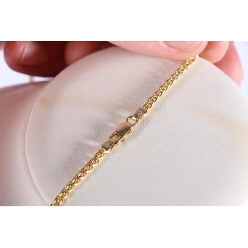 113 - 9ct yellow gold chain, 10.5g