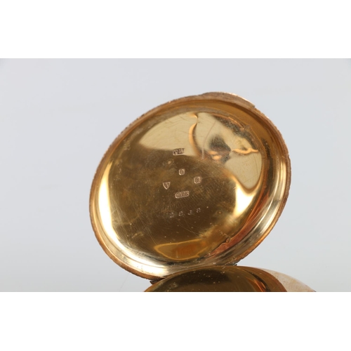 169 - 9ct gold cased full hunter keyless pocket watch by Thomas Russell and Son of Liverpool having 7 jewe... 