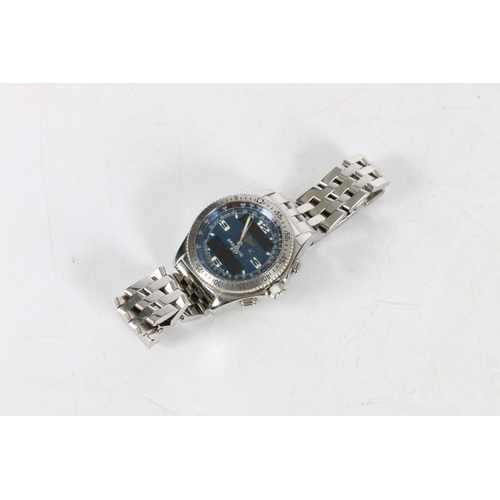 190 - Breitling Chronometre B-1 A78362 wristwatch with stainless steel case, stainless steel strap and saf... 