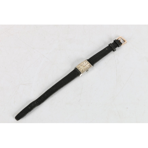 191 - A ladies Omega De Ville wristwatch (Cal 485), with stainless steel case. The silvered dial having ap... 