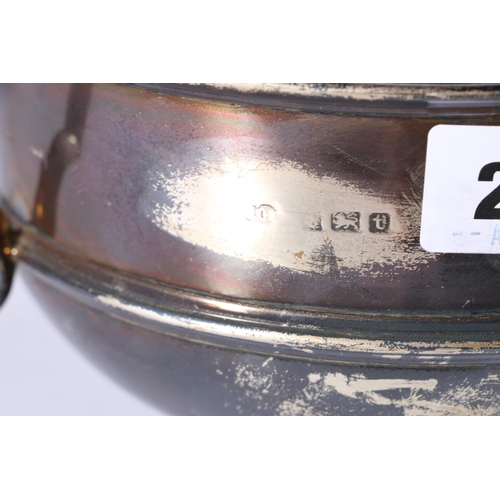 21 - Antique silver rose bowl 