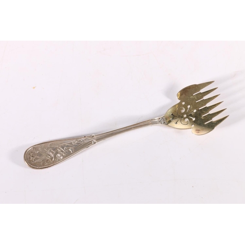 78 - George III silver marrow scoop by&nbsp;William Eley & William Fearn, London 1799 56g, 23cm long,... 