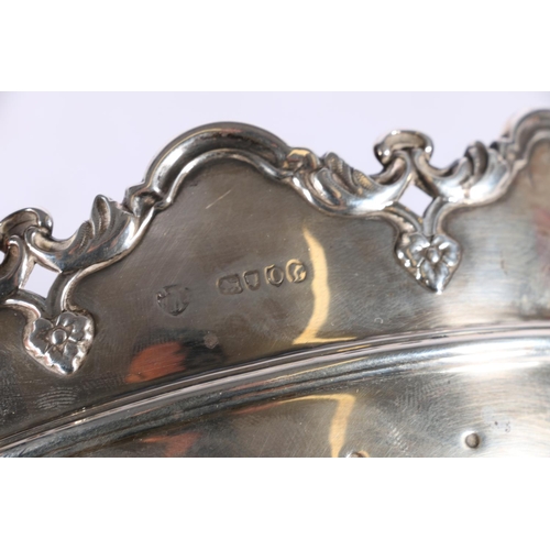 80 - Victorian silver Monteith bowl with half gadrooned bottom and shaped rim by Walter & John Barnar... 