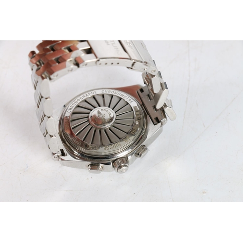 91 - Breitling Chronometre B-1 A78362 wristwatch with stainless steel case, stainless steel strap and saf... 
