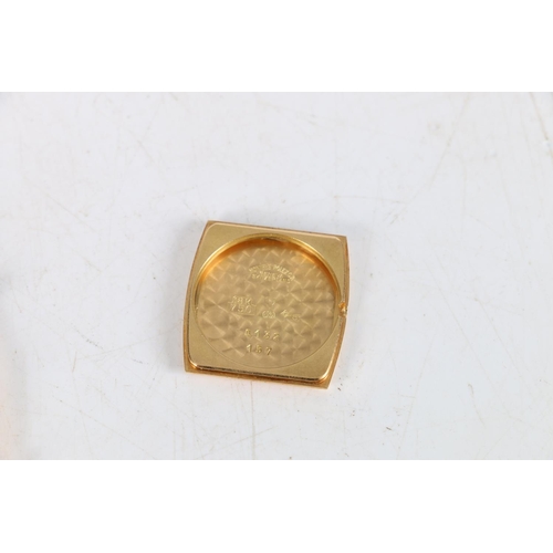 95 - Ladies 18ct gold Rolex Cellini wristwatch, (Cal 1601) with textured leather strap.