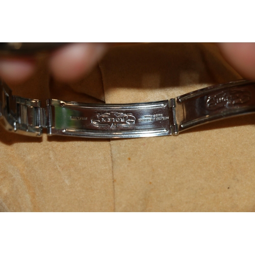 88 - Rolex Oysterdate Precision wristwatch, stainless steel case and strap with black dial and applied ba... 