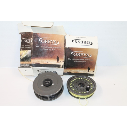 109 - Greys Pilgrim 7/8 fishing reel with spare spool