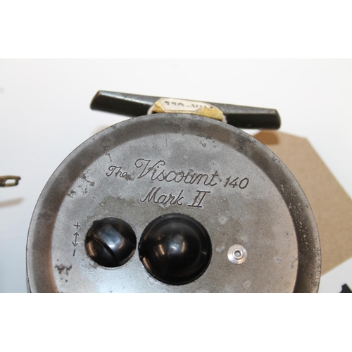 116 - Hardy The Viscount 140 mk II fishing reel with case