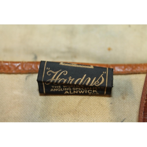 133 - Hardys leather and canvas fishing satchel&nbsp;