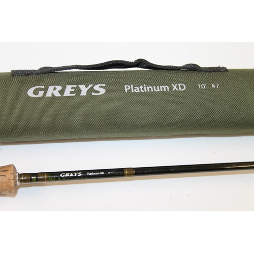 137 - Greys Platinum XD 10' #7 three-section fishing rod