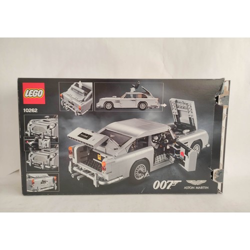 57 - Lego Creator set No 10262 James Bond Aston Martin DB5. Open box with instructions. Creasing to box c... 