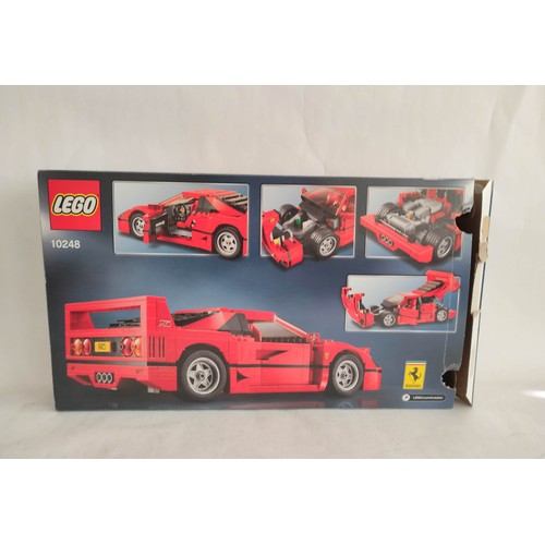 58 - Very scarce Lego Creator set No 10248 Ferrari F40. Open box with instructions. Some creasing to box ... 