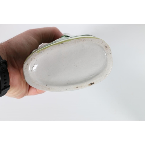 13 - Pair of Staffordshire pottery bird models, 25cm tall.