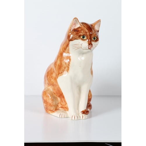 7 - Babbacombe Pottery cat by Philip Laureston, 31cm tall.