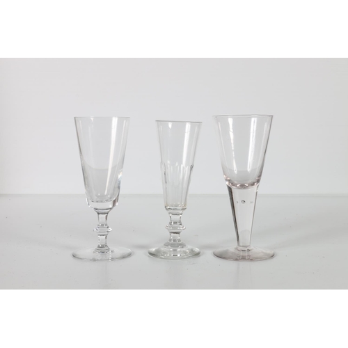 85 - Three antique style ale glasses, 16cm.