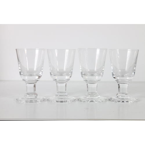 92 - Set of four rummer style glasses, 15cm.