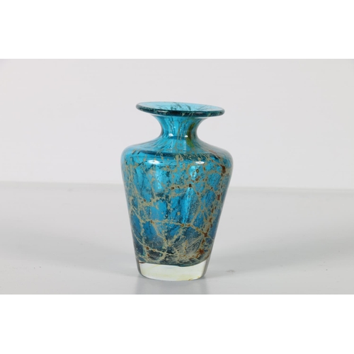95 - Mdina Glass vase, Michael Harris design, signed to base, 11cm.