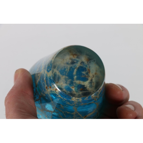 95 - Mdina Glass vase, Michael Harris design, signed to base, 11cm.