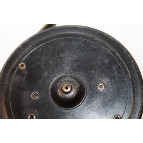 106 - Four fishing reels including Arthur Allan LLD West Nile Street Glasgow, Alex Martin Thistle, J Macph... 