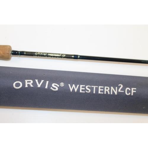 141 - Orvis Western 2 CF 107-3, 10' 7wt, three piece fishing rod, cased
