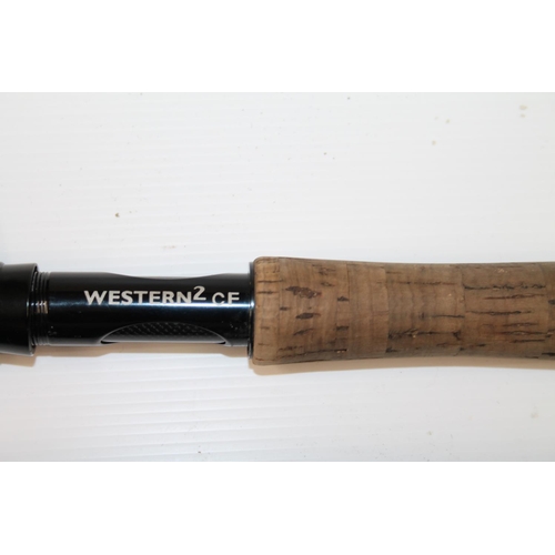 141 - Orvis Western 2 CF 107-3, 10' 7wt, three piece fishing rod, cased